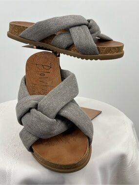 Blowfish Malibu Gray Sandals Size 8